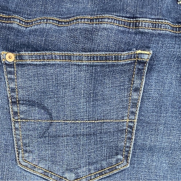 AEO American Eagle Outfitters Boy Fit Stretch Blue Relax Mid-rise Jeans Size 10 - Picture 10 of 13